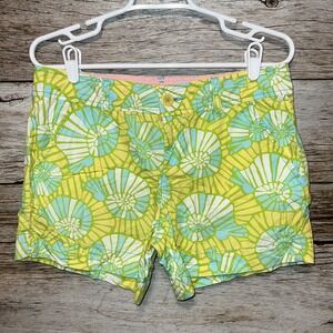 Lilly Pulitzer Womens Shorts Size 4 The Callahan Shorts Yellow Green Blue